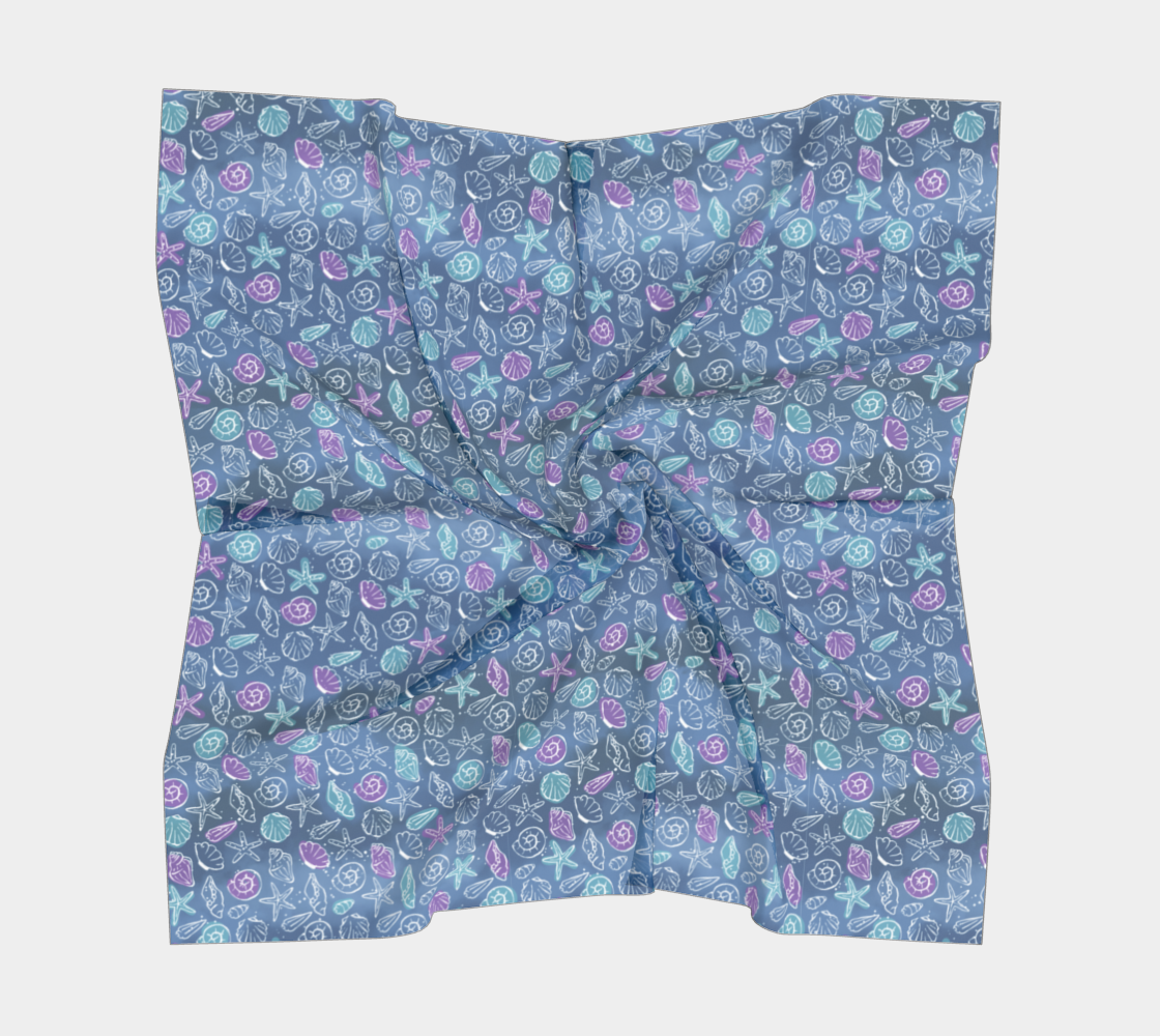 Blue Shells Square Scarf 169