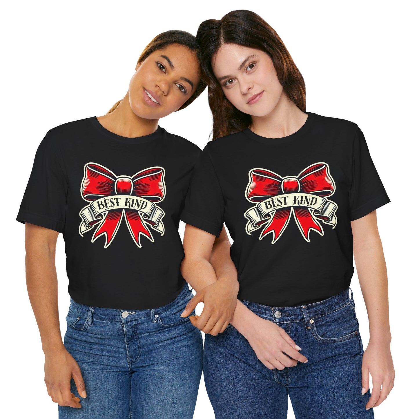 Best Kind Bow Tattoo Style T-Shirt