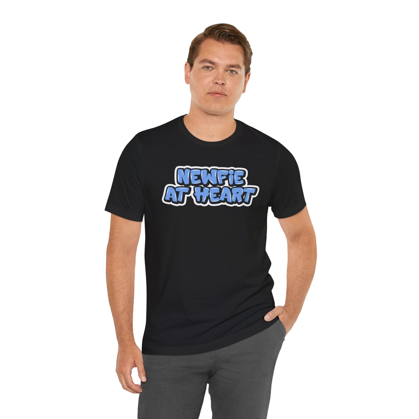 Graffiti "Newfie at Heart" T-Shirt
