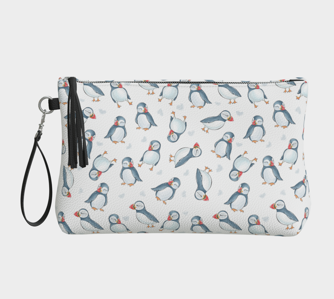687 Puffin Vegan Leather Clutch Purse