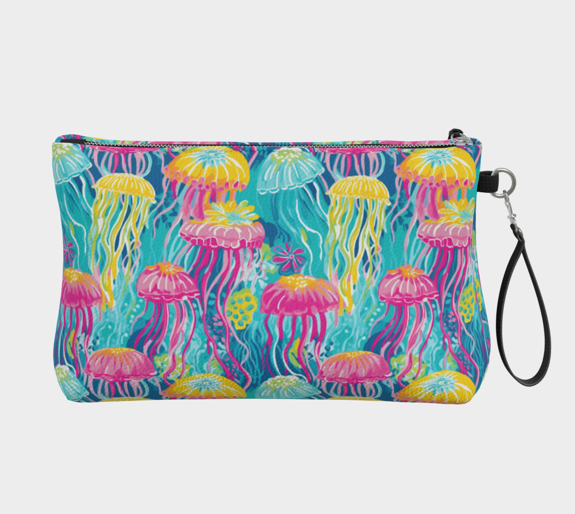 Jellyfish Vegan Leather Make Up bag