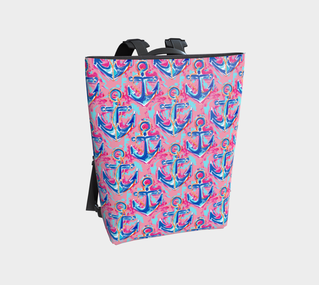 Anchors Vegan Leather Backpack