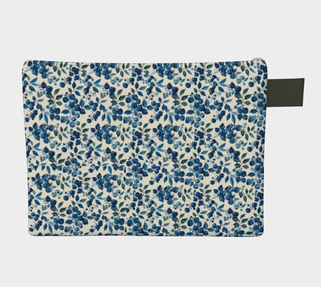 Blueberries Vegan Zipper Carry-all