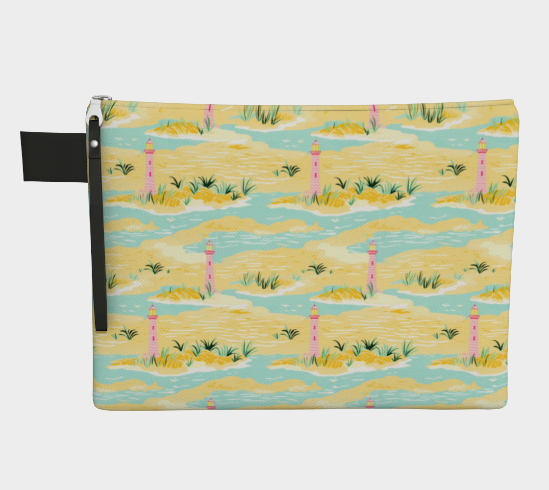 Lighthouse Land and Water Zipper Carry-all