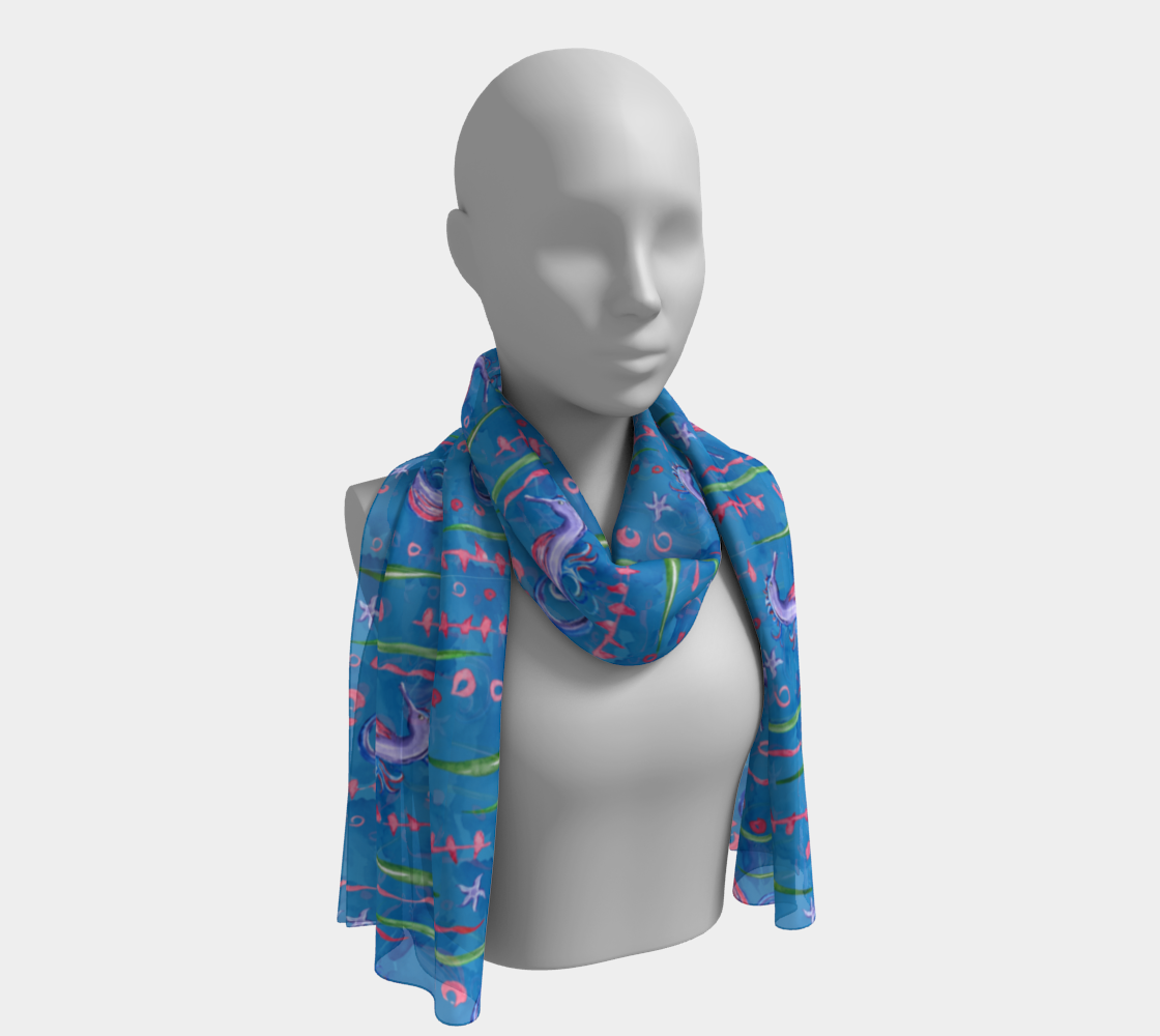 Seahorse Long Scarf