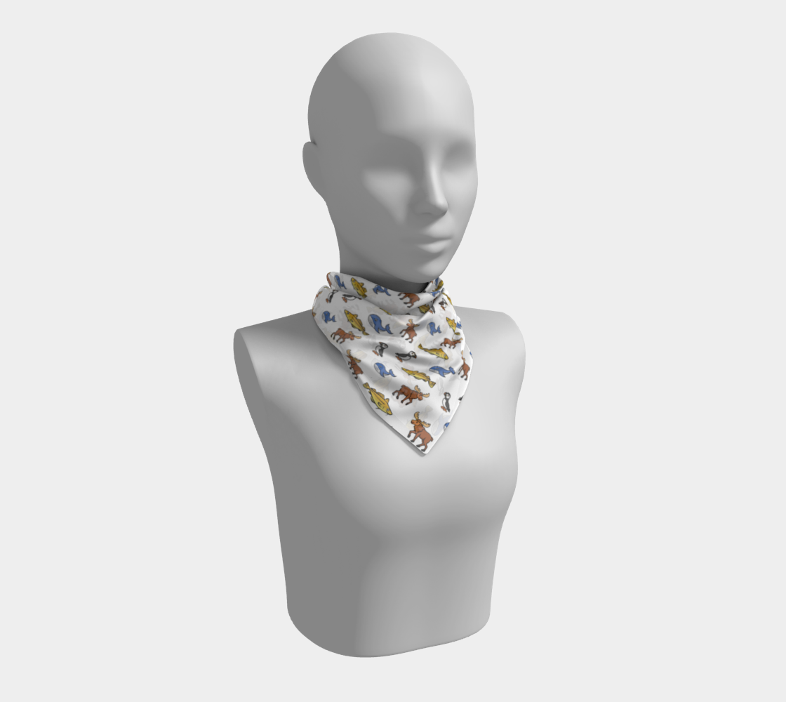 Multi-wildlife Square Scarf