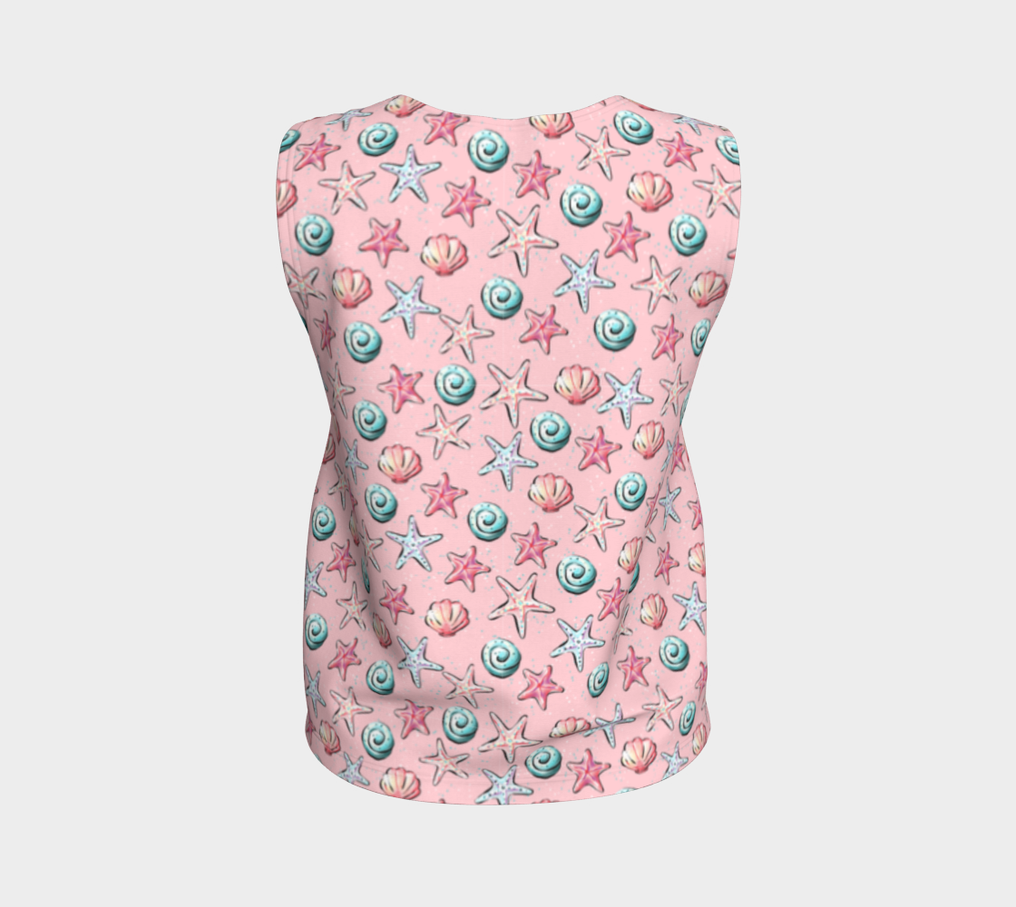 Pink Shells Loose Tank Top
