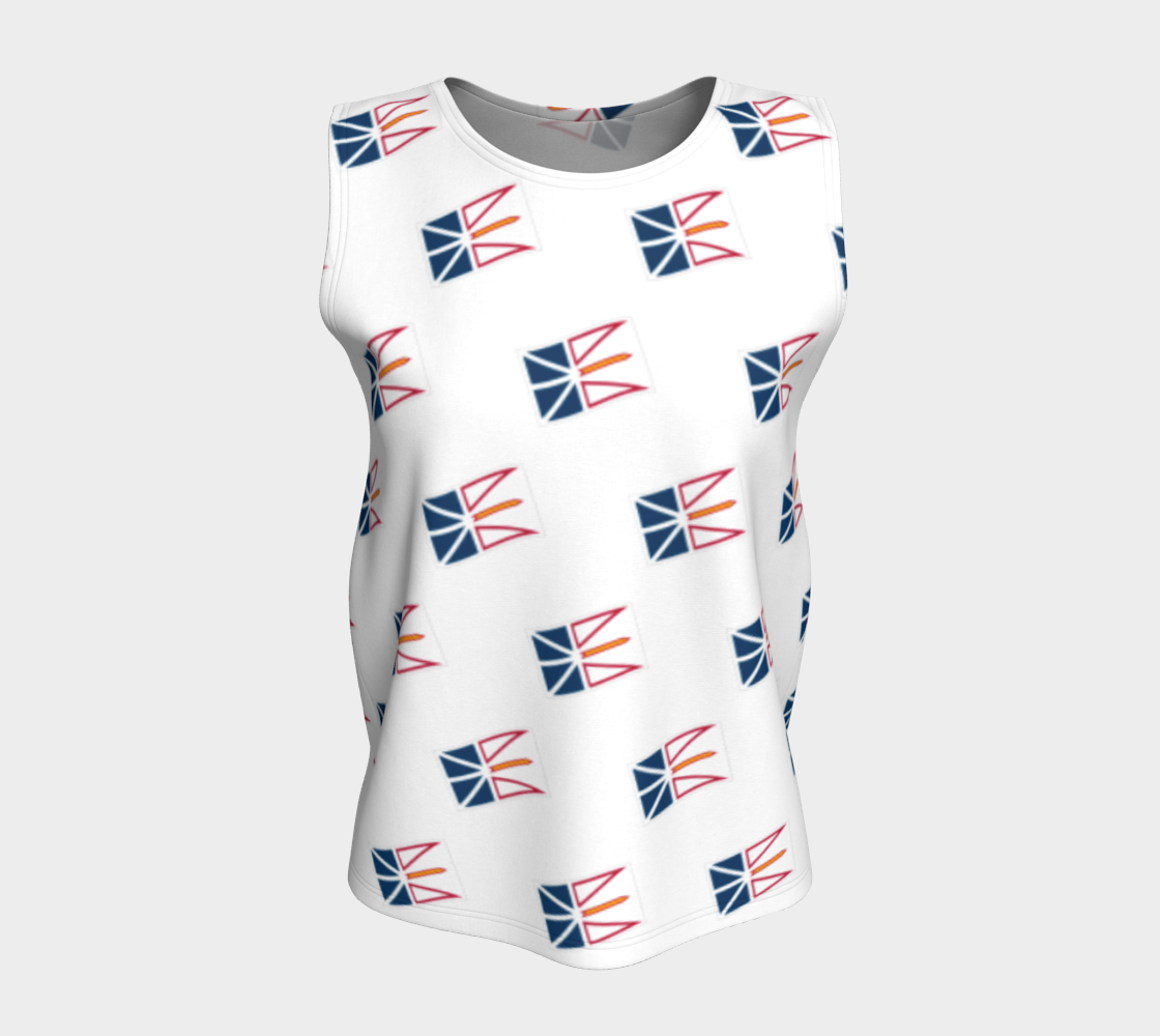 Newfoundland Flag Long Loose Tank Top 269
