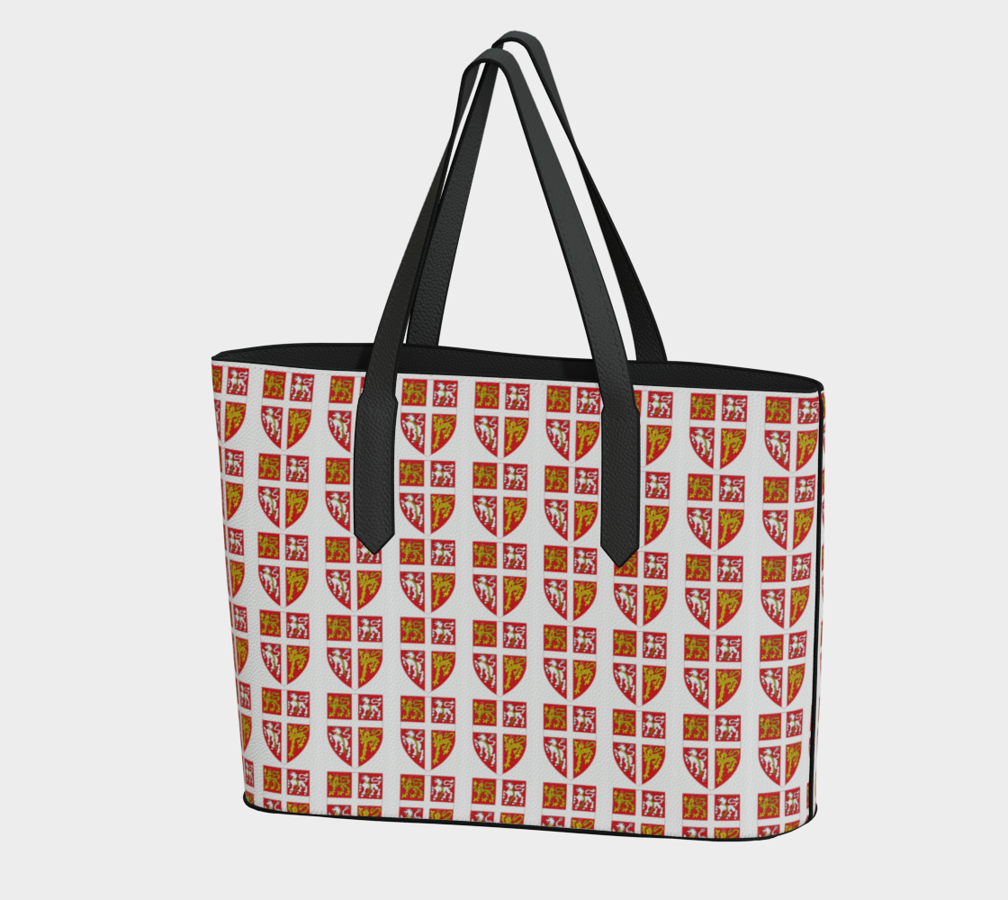 Artistic Coat of Arms VEGAN LEATHER TOTE BAG 1966