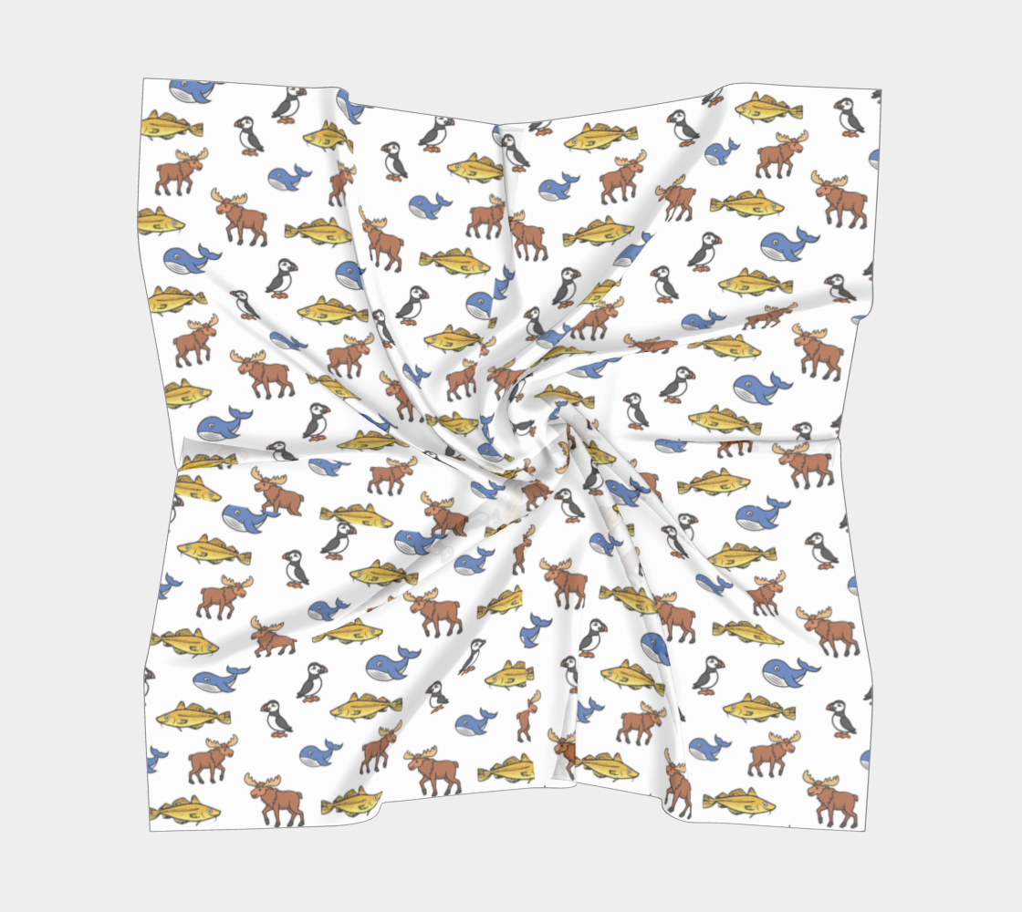 Multi-wildlife Square Scarf