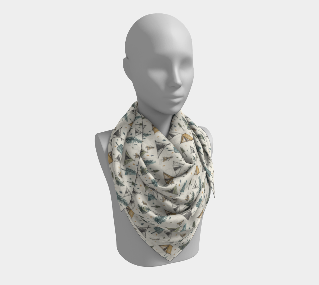Tents Square Scarf