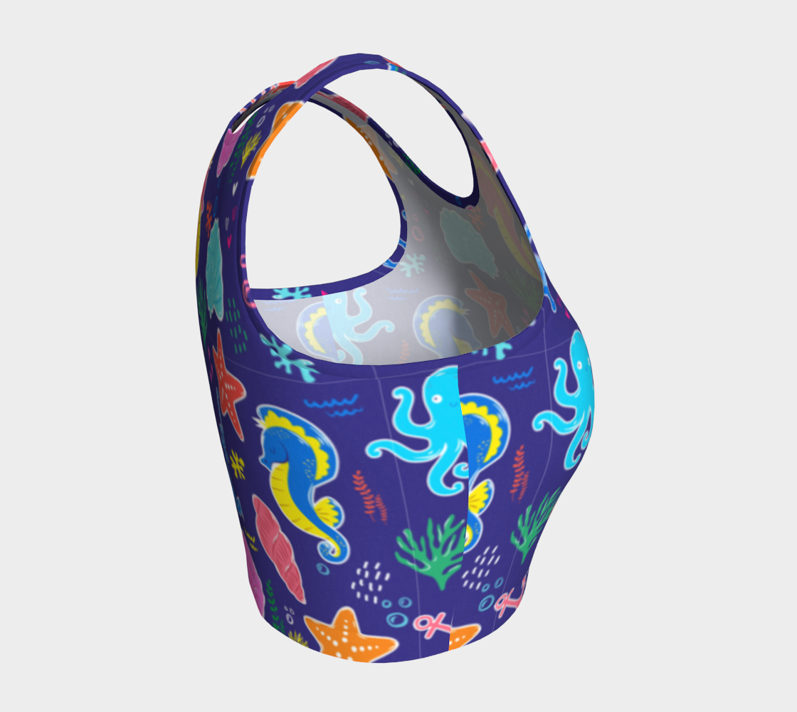 Royal Blue Under the Sea Leggings 247