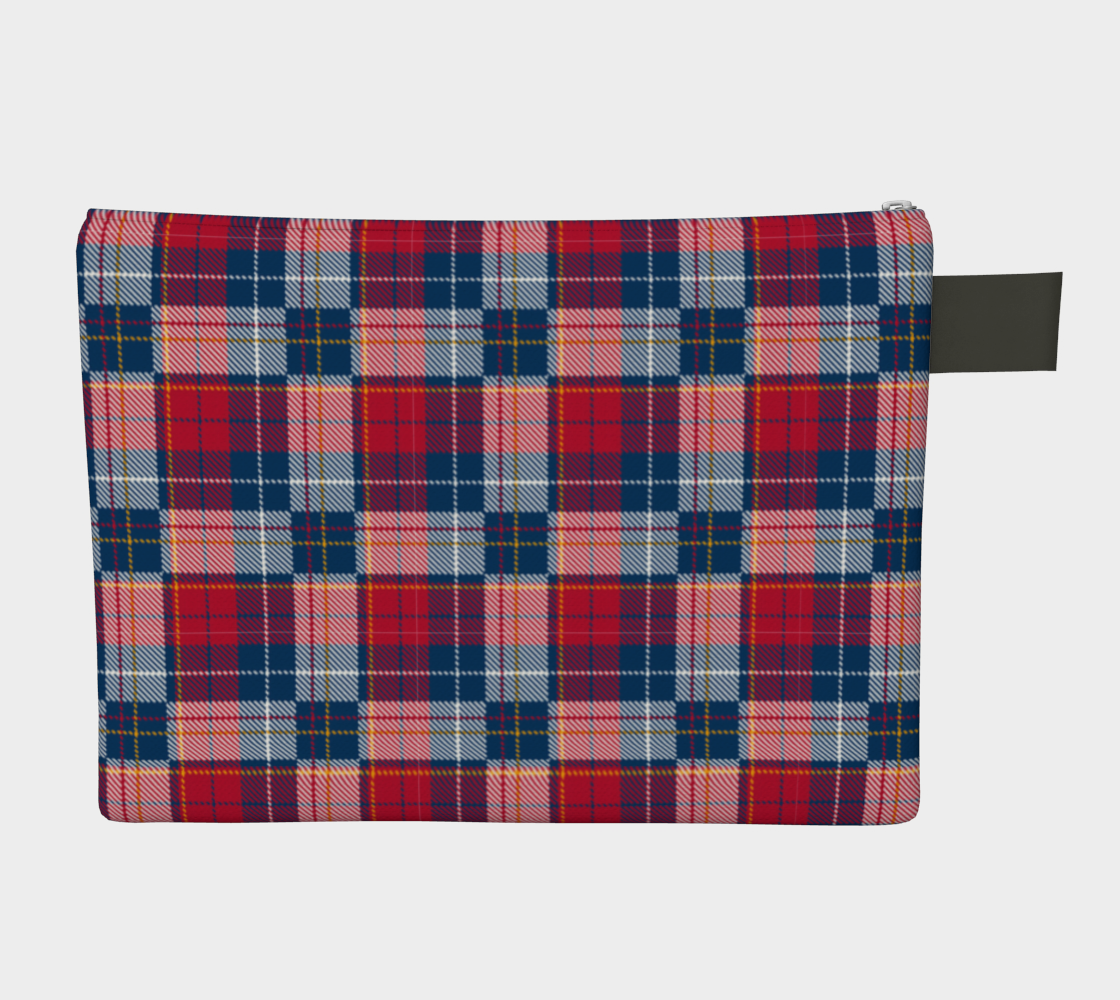 My Red/Blue Pattern Zipper Carry-all