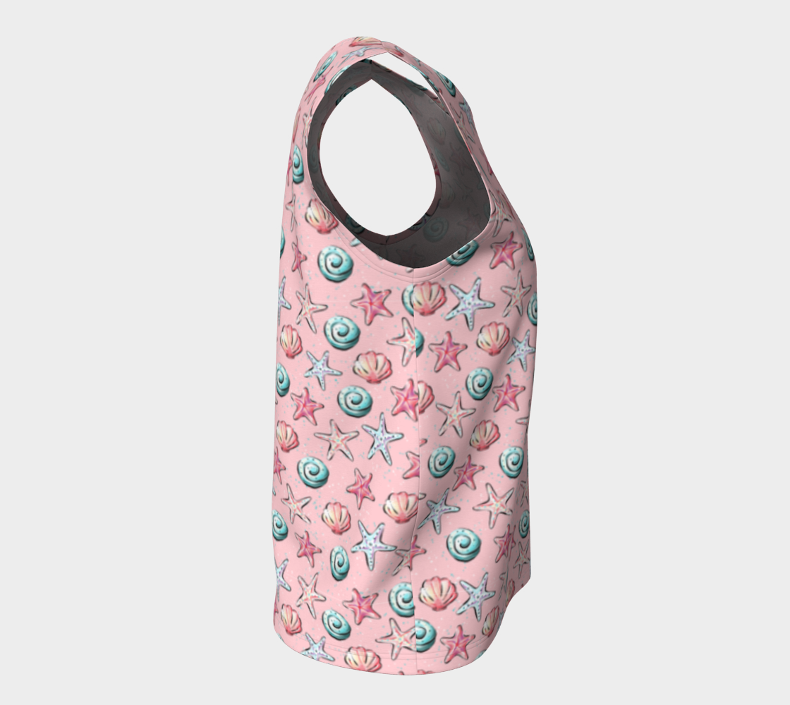 Pink Shells Loose Tank Top