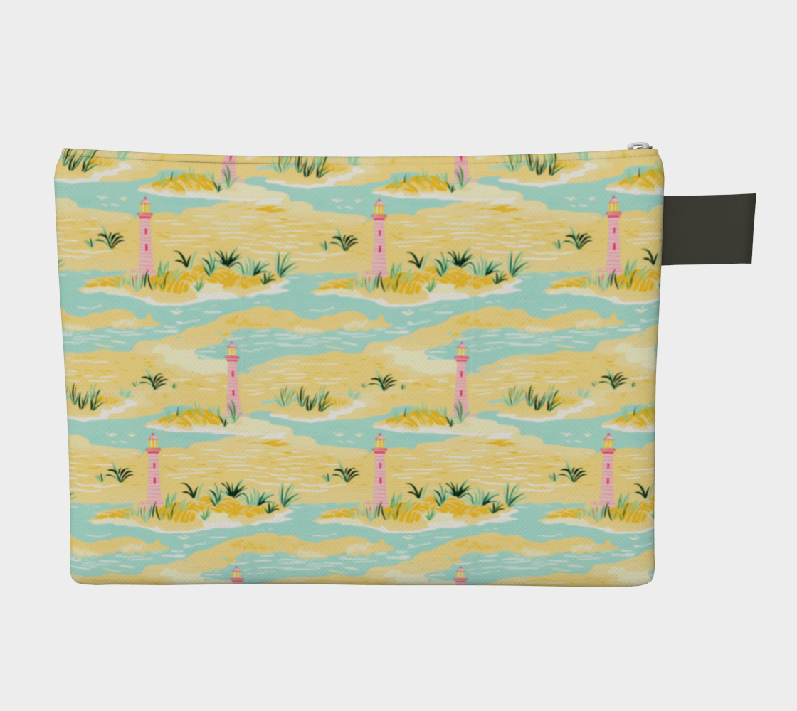 Lighthouse Land and Water Zipper Carry-all