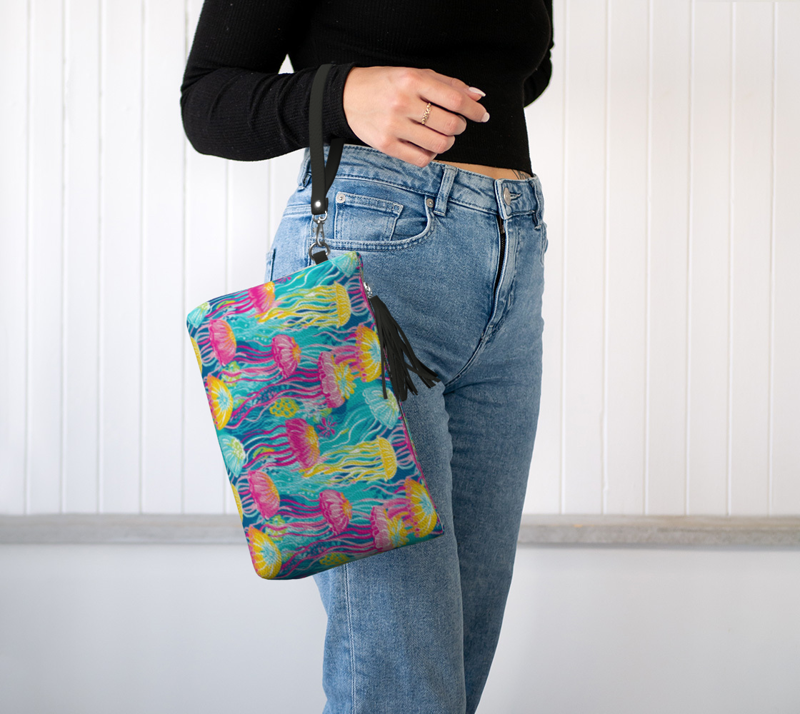 Jellyfish Vegan Leather Make Up bag