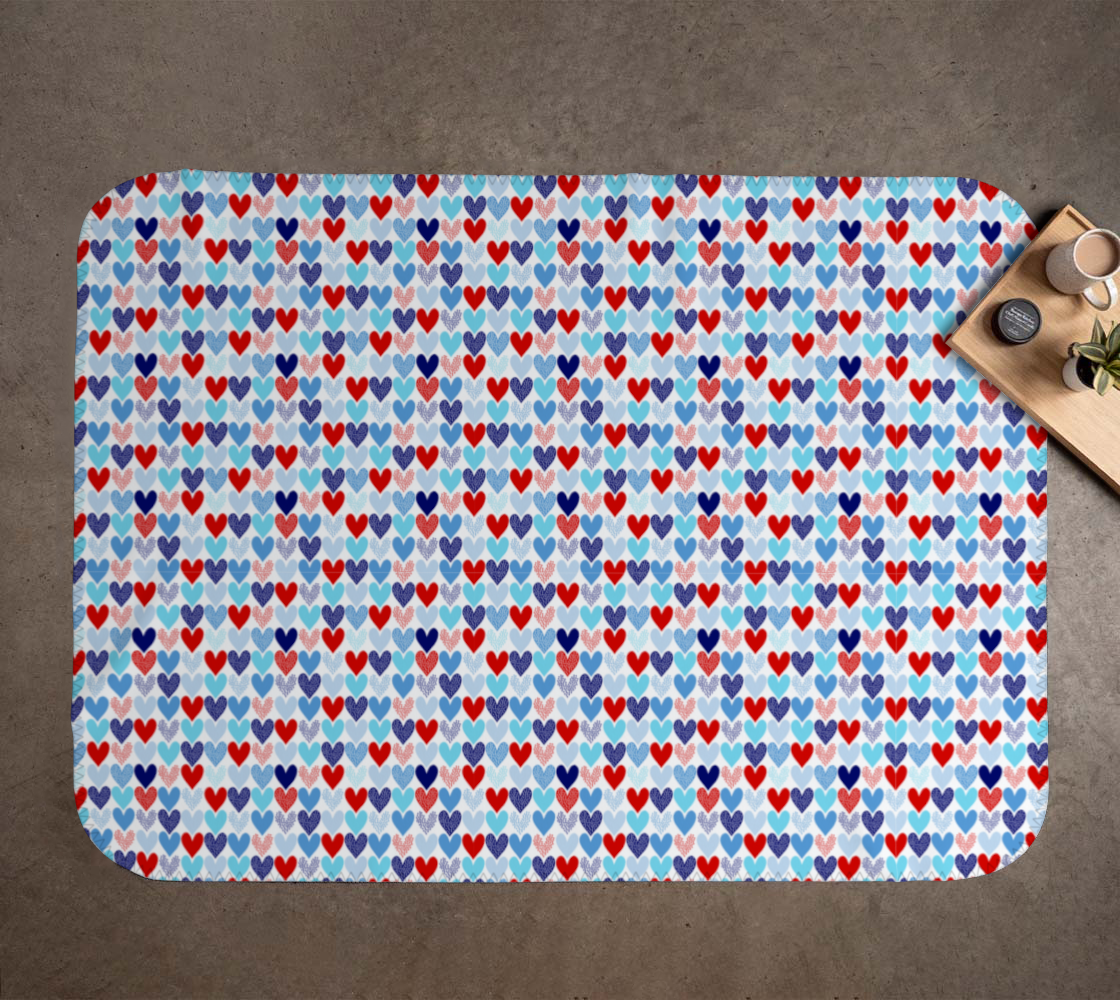 Nautical Hearts Blanket