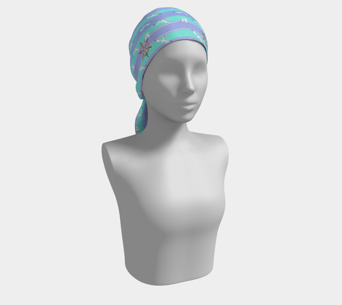 Blue/Lavender Stripes Long Scarf