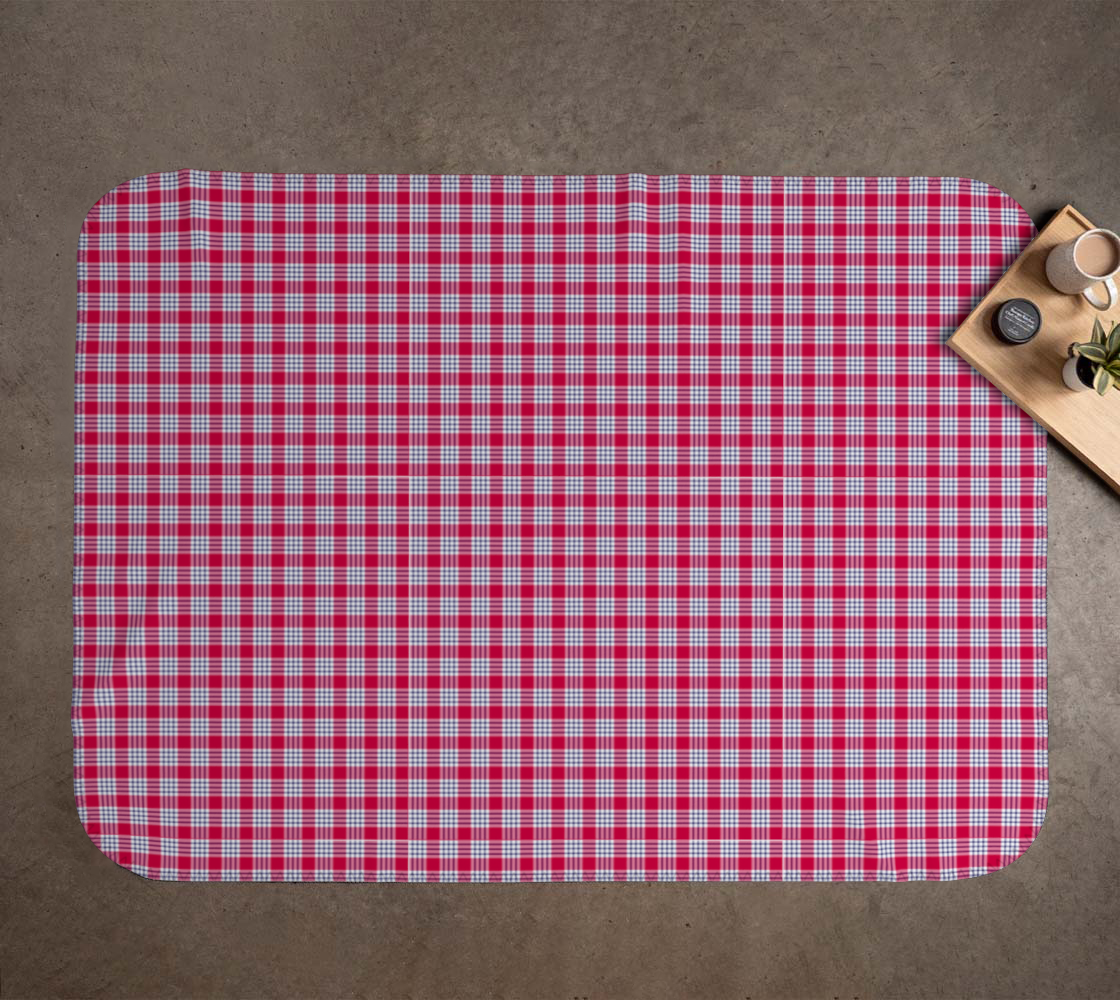 Red and Blue Plaid Blanket