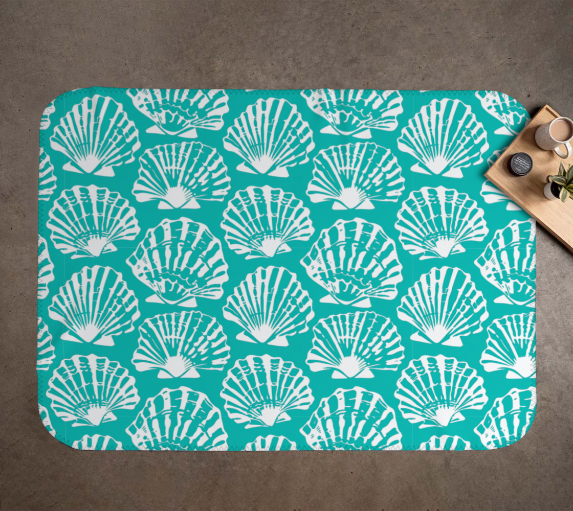 Teal Shell Blanket 147