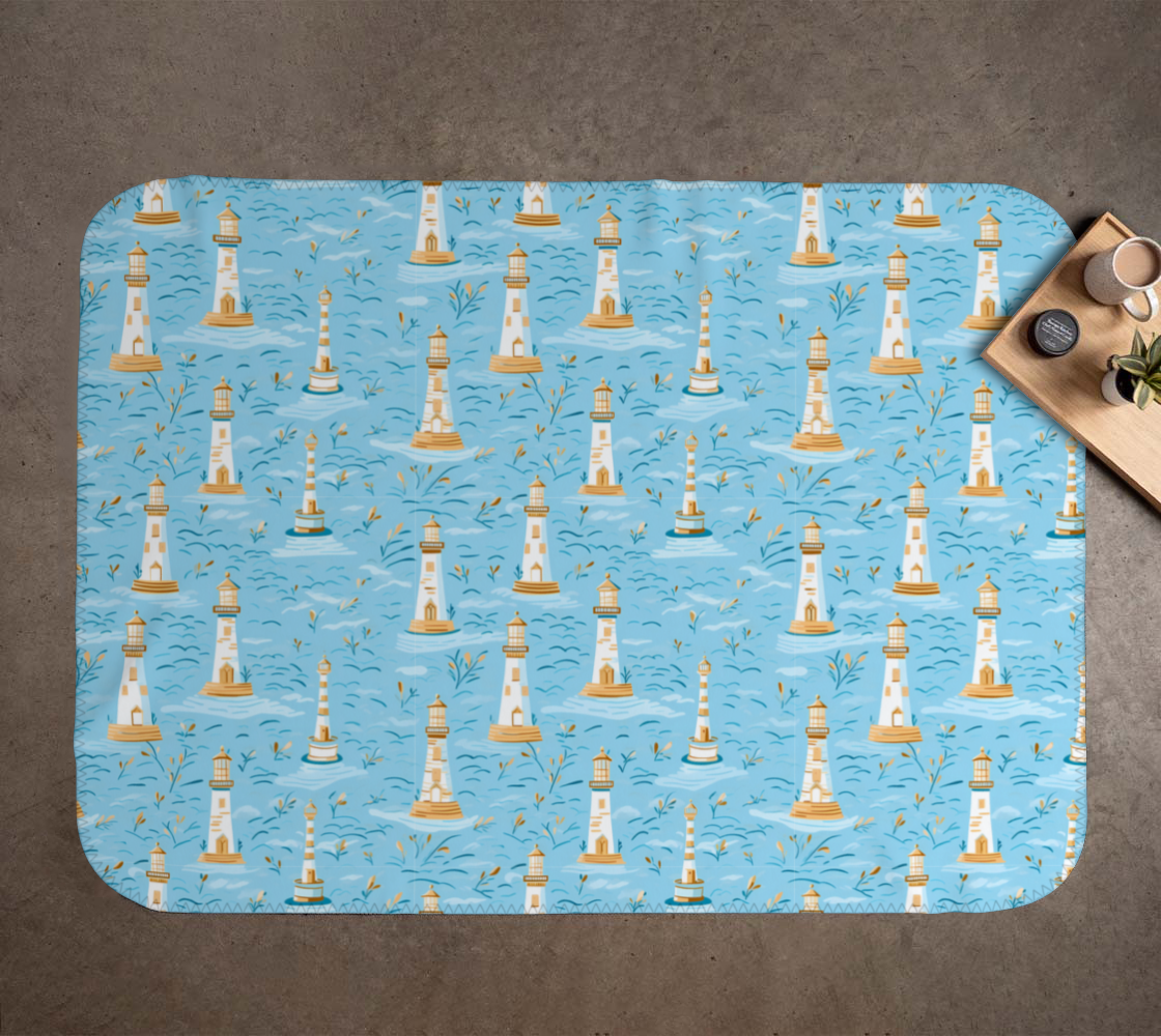 Blue Lighthouse Blanket