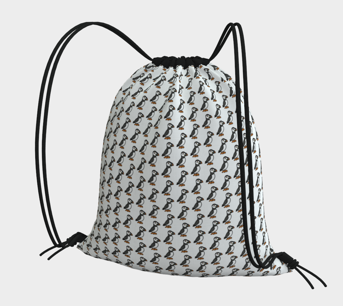 Puffin Drawstring Bag