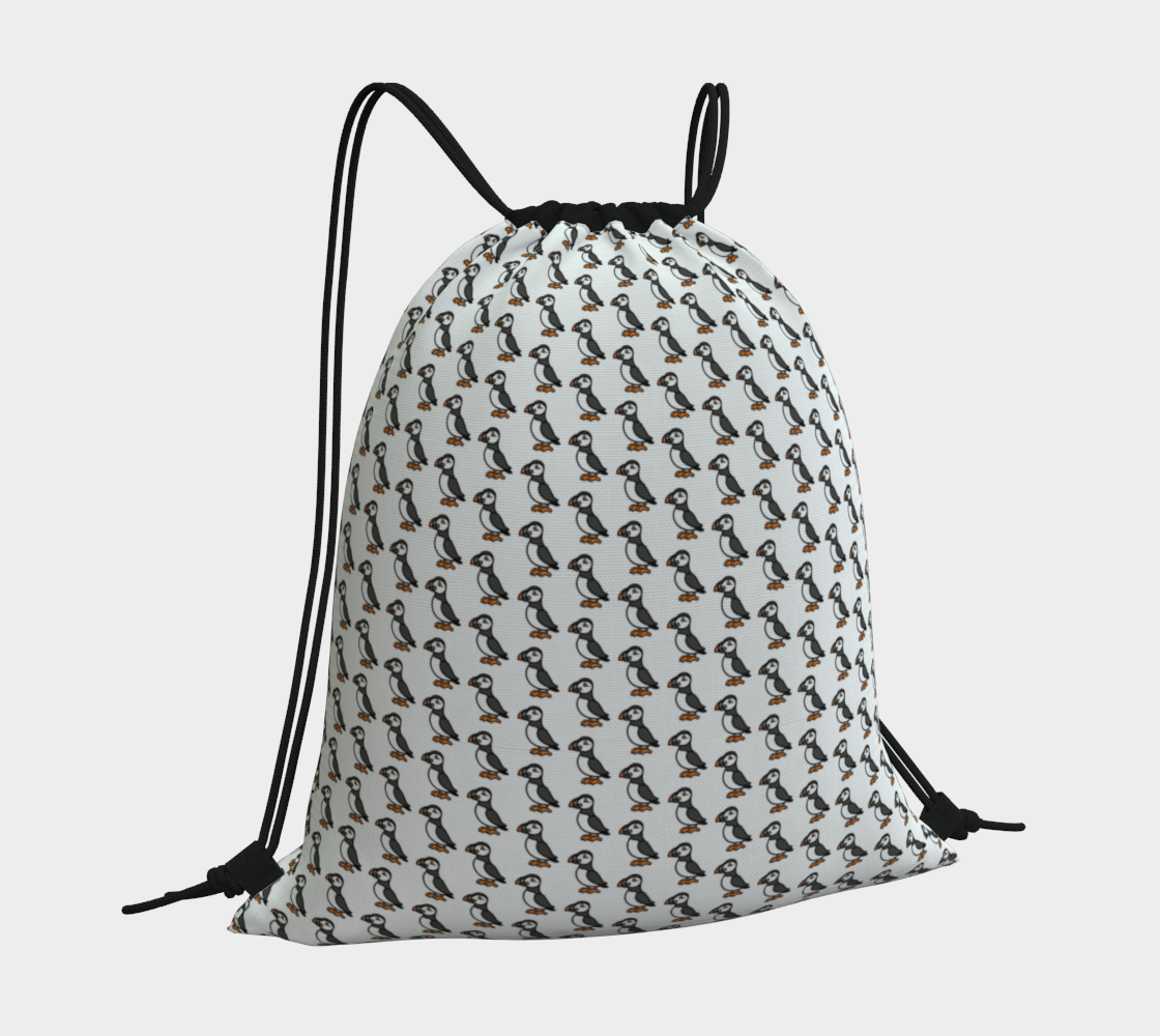 Puffin Drawstring Bag