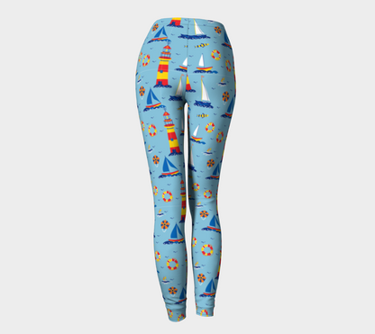 Cute Lighthouse Ocean Scene Long Scarf