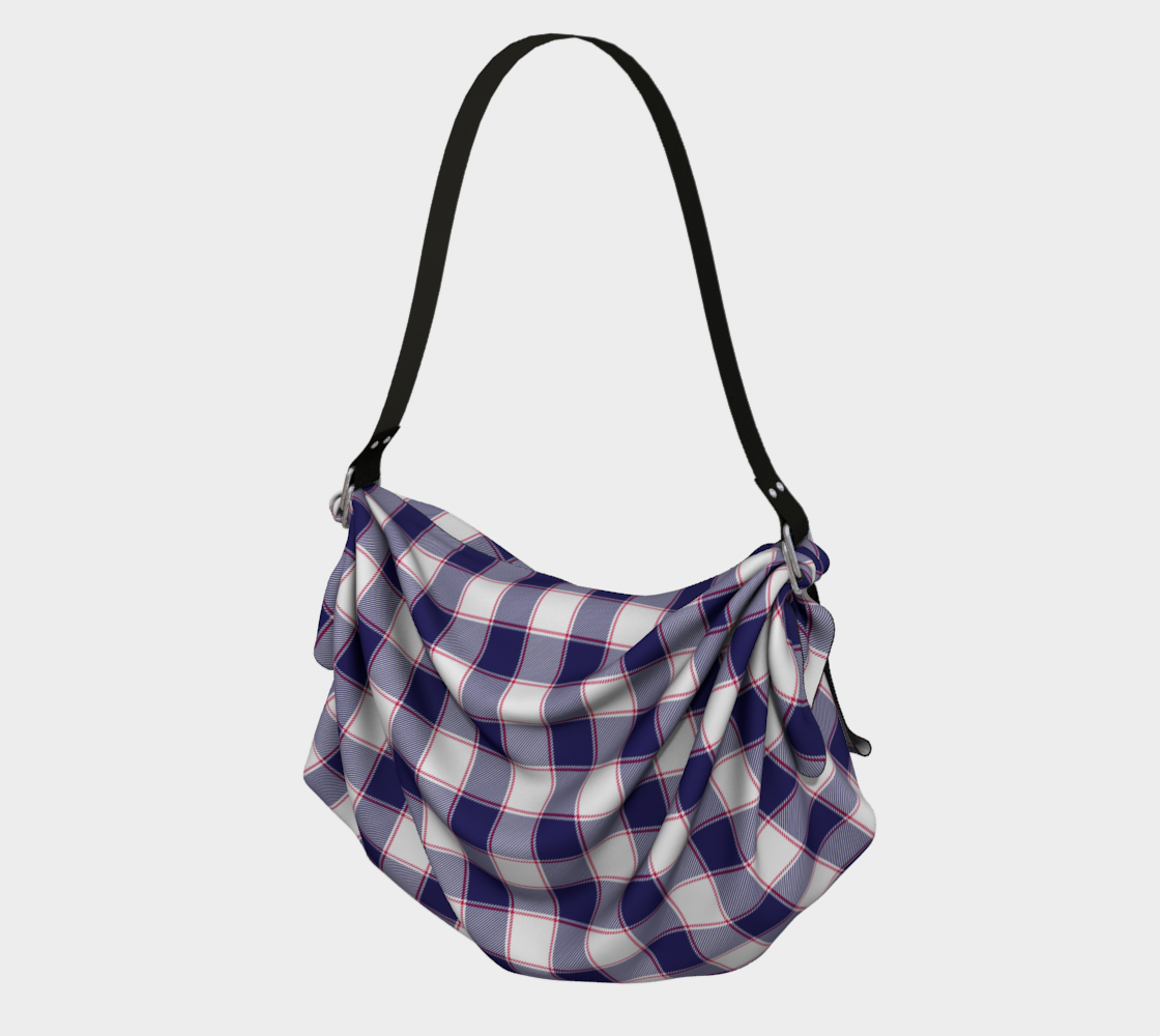 Blue w Red Origami Tote
