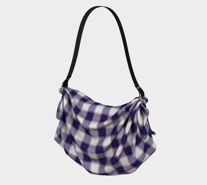 Blue w Red Origami Tote