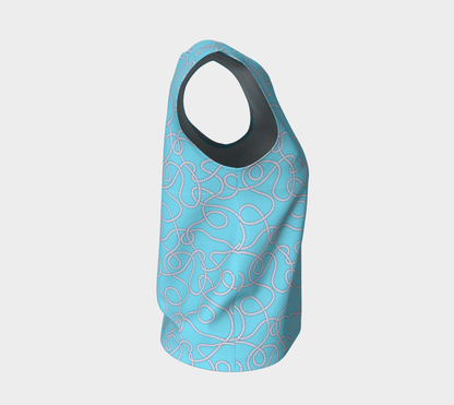 Blue w/Rope Loose Tank Top 277