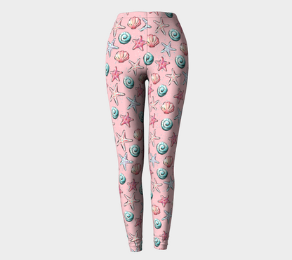 Pink Shells Leggings