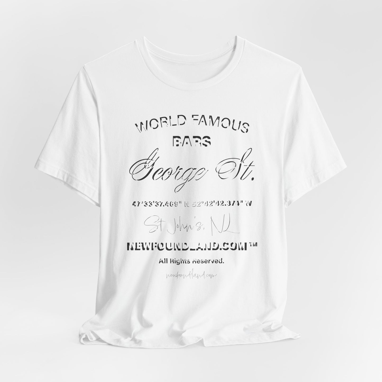 George St. Bar Tee | Unisex Jersey Short Sleeve T-Shirt | Casual & Stylish Wear