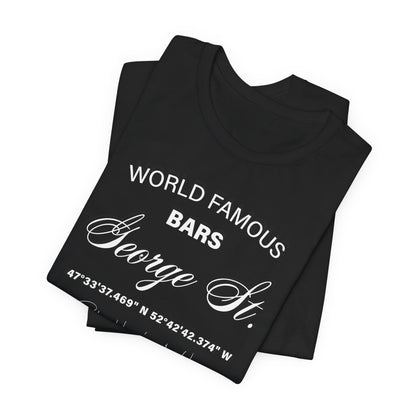 George St. Bar Tee | Unisex Jersey Short Sleeve T-Shirt | Casual & Stylish Wear
