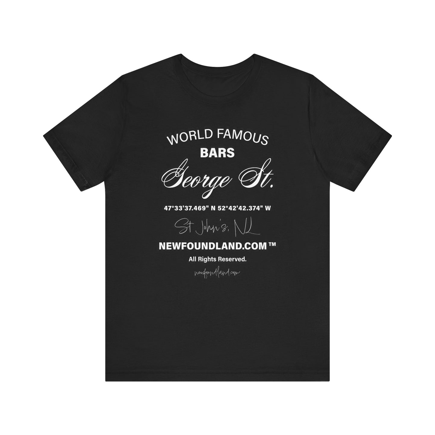 George St. Bar Tee | Unisex Jersey Short Sleeve T-Shirt | Casual & Stylish Wear
