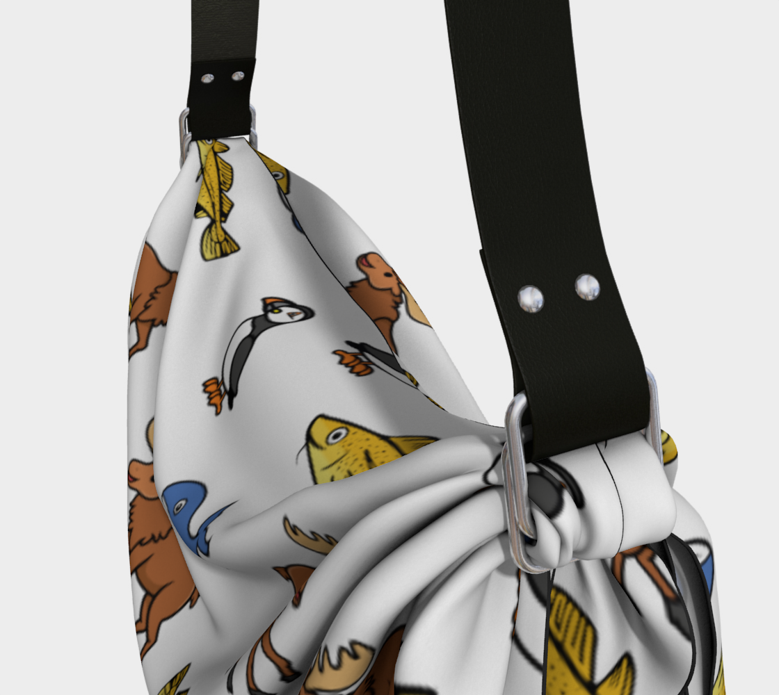 Multi-wildlife origami tote
