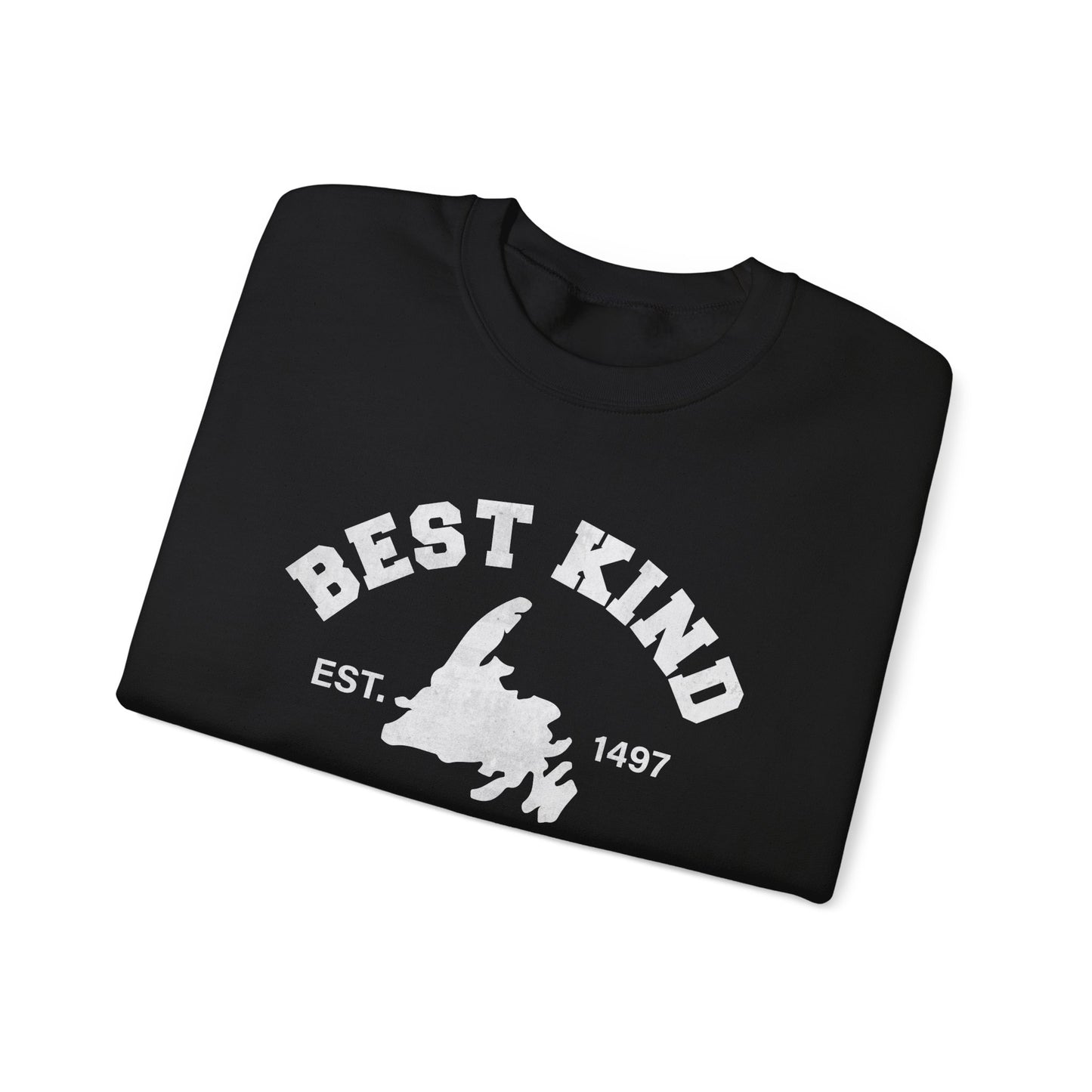 "Best Kind" Map Newfinese Crewneck Sweatshirt