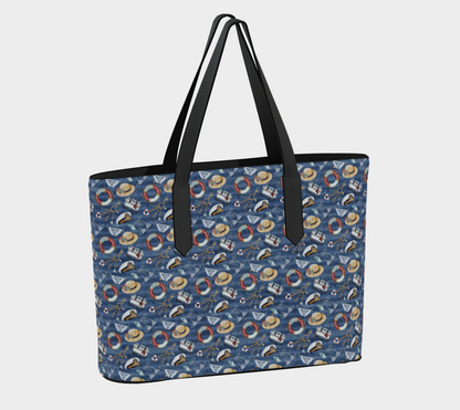 Nautical Items Vegan Leather Tote Bag