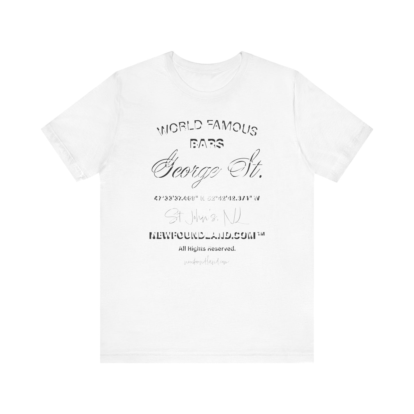 George St. Bar Tee | Unisex Jersey Short Sleeve T-Shirt | Casual & Stylish Wear