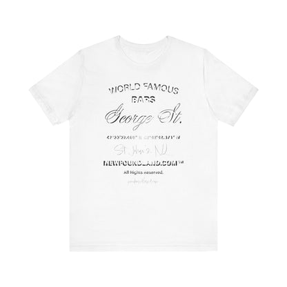 George St. Bar Tee | Unisex Jersey Short Sleeve T-Shirt | Casual & Stylish Wear