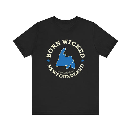 "Born Wicked" Blue Map T-Shirt
