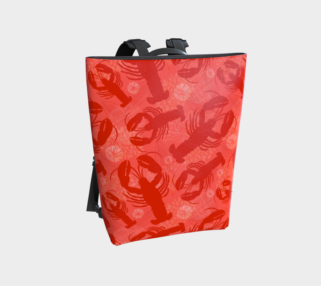 Red Lobster Vegan Leather Backpack