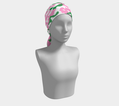 Pink and Green Camo long scarf