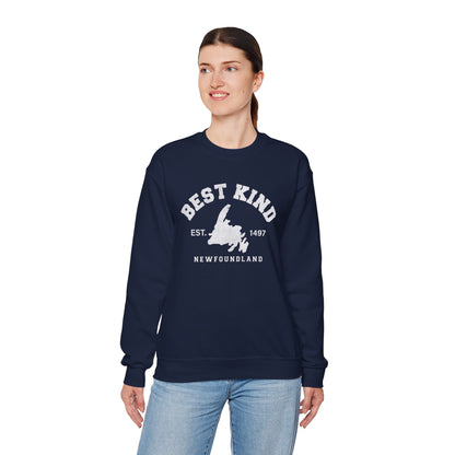 "Best Kind" Map Newfinese Crewneck Sweatshirt