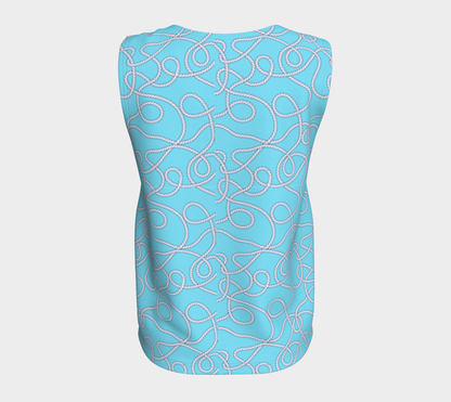 Blue w/Rope Loose Tank Top 277
