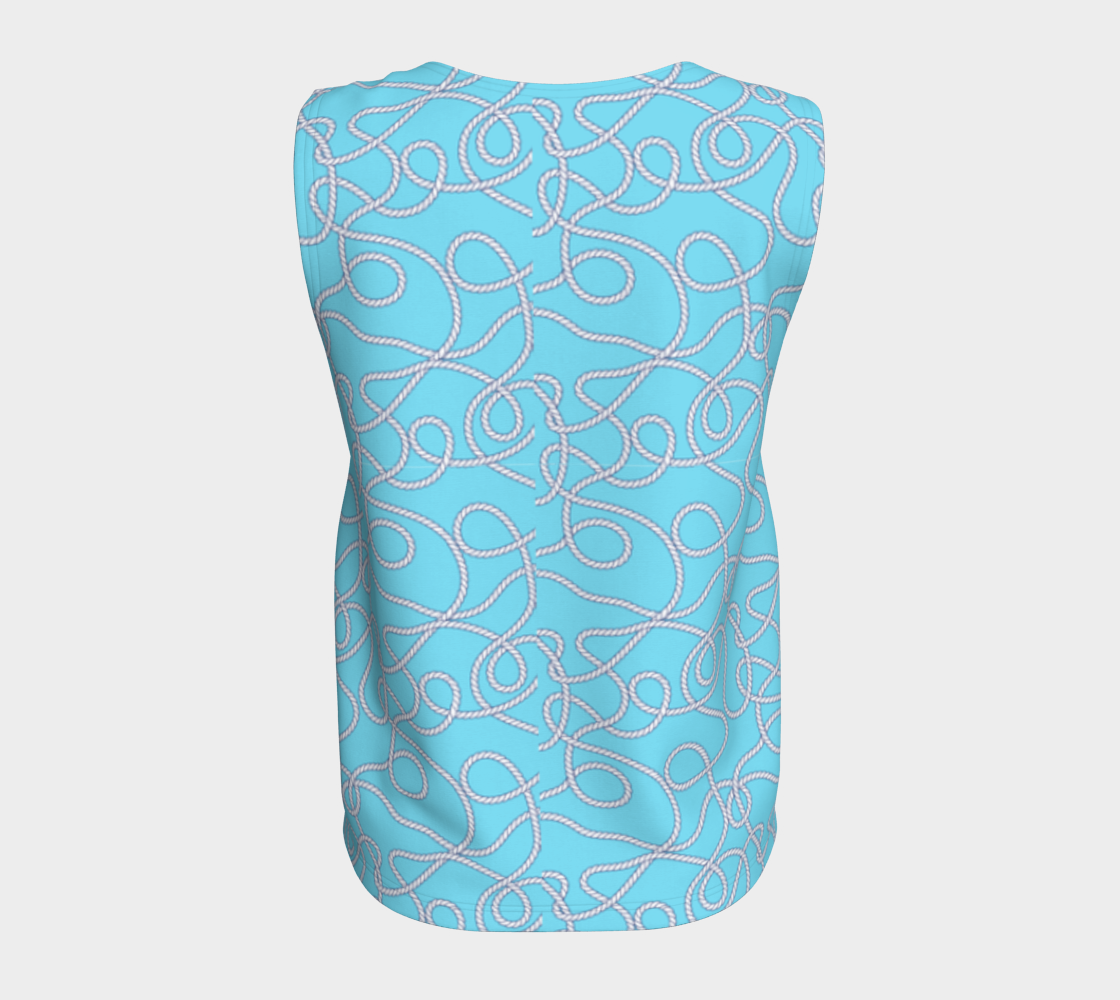 Blue w/Rope Loose Tank Top 277