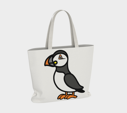 Single Puffin Tote Bag