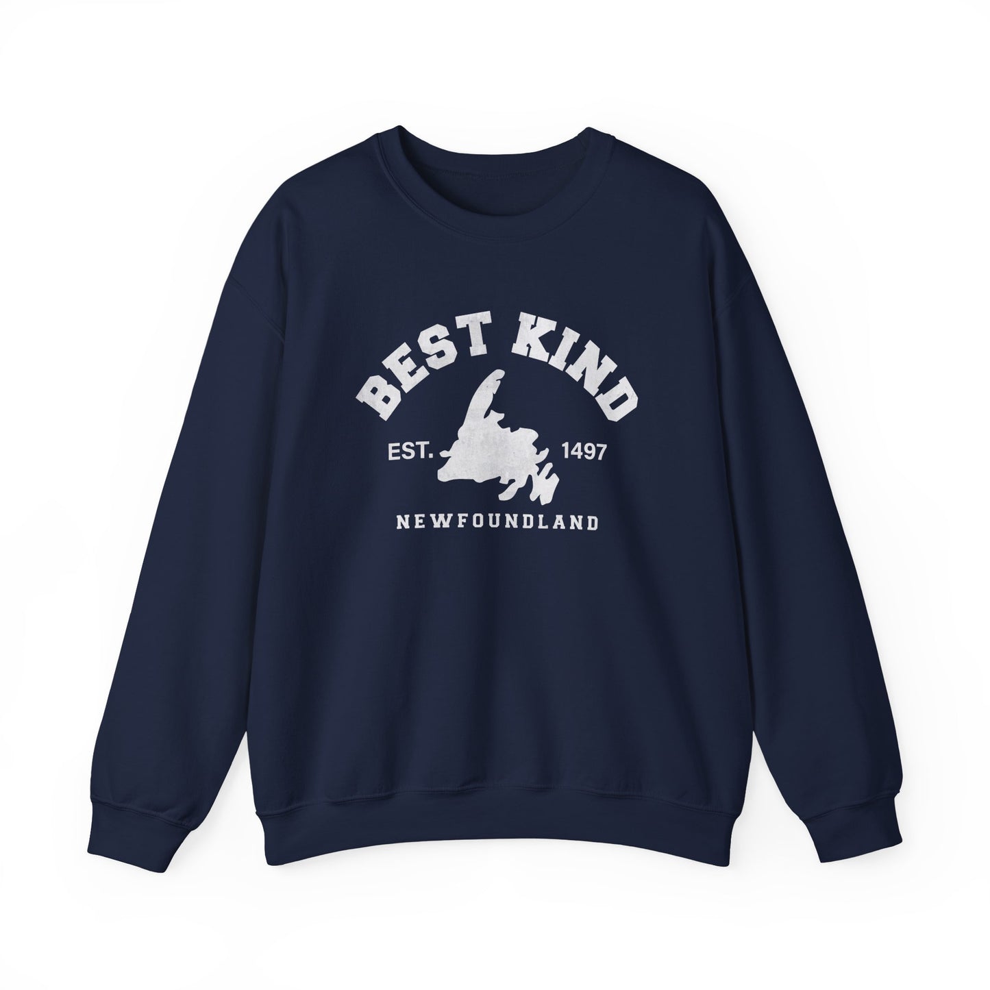 "Best Kind" Map Newfinese Crewneck Sweatshirt