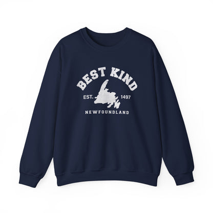 "Best Kind" Map Newfinese Crewneck Sweatshirt