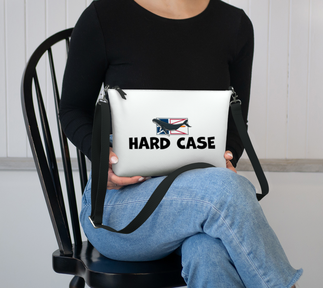 Hard Case Vegan Leather Crossbody Purse